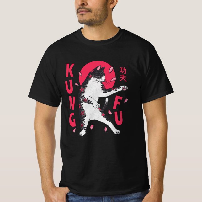 Kung Fu Cat T-Shirt (Vorderseite)
