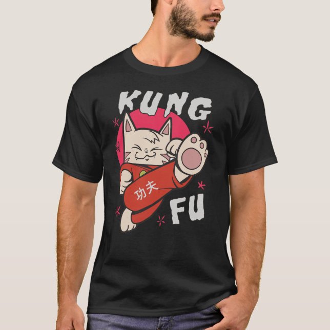 Kung Fu Cat T-Shirt (Vorderseite)