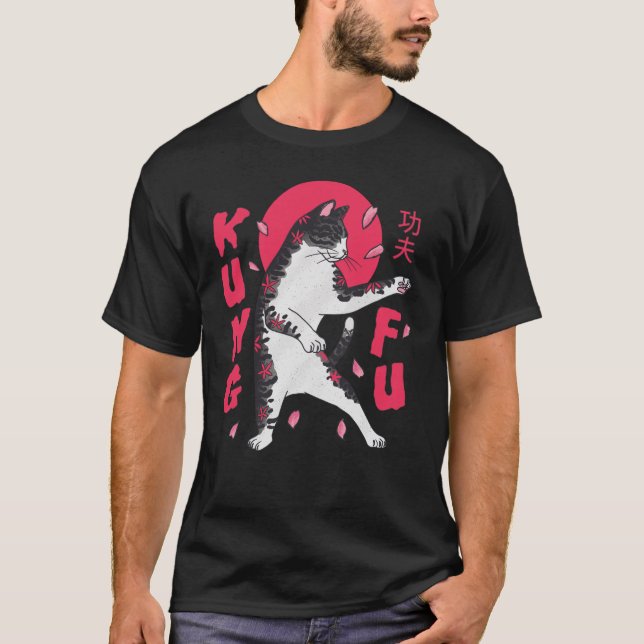 Kung Fu Cat T-Shirt (Vorderseite)