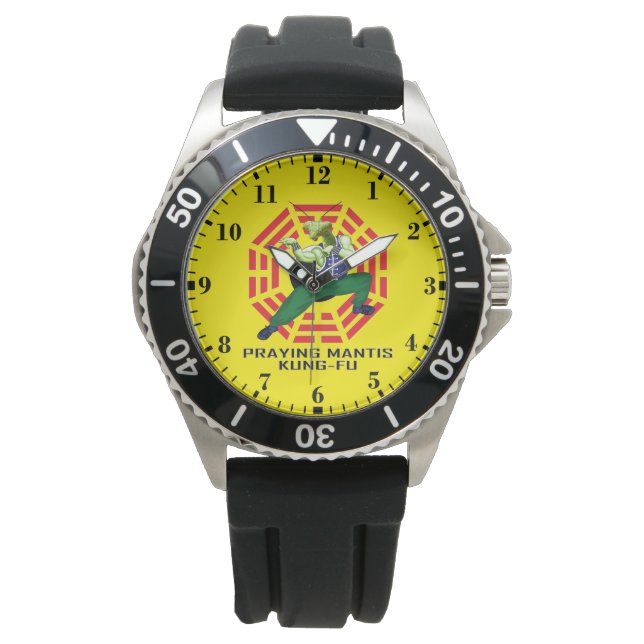 Kung-Fu der Gottesanbeterin Armbanduhr (Vorderseite)