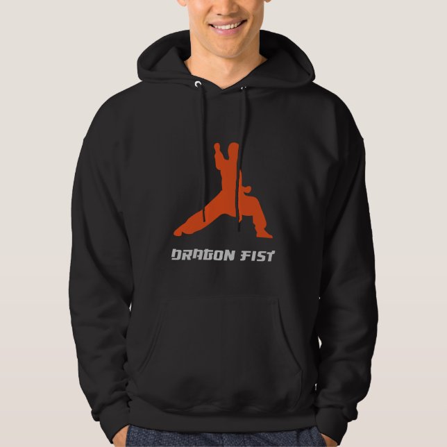 Kung Fu Drachenfaust Kampfkunst Hoodie (Vorderseite)