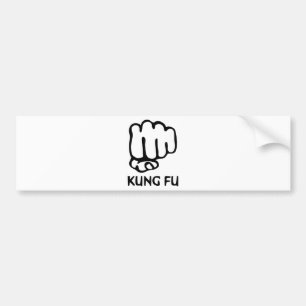 kung fu Faustikone Autoaufkleber