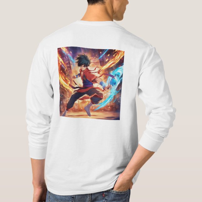 Kung Fu Fighter 3 Plus Symbol T-Shirt (Rückseite)