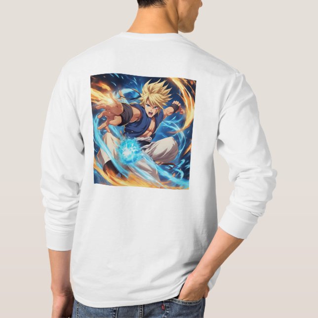 Kung Fu Fighter 5 Plus Symbol T-Shirt (Rückseite)