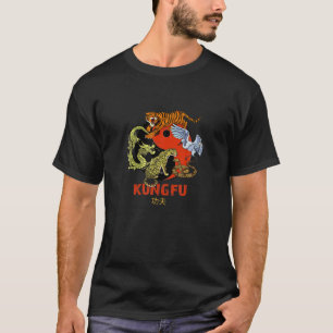 Kung Fu - Fünf Tierformen, chinesische Kampfkunst T-Shirt