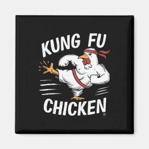 Kung Fu Huhn Lustiger Karate Hahn Frauen Männer Ch Magnet
