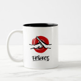 Kung Fu - Kampfkunst - Achtung Zweifarbige Tasse