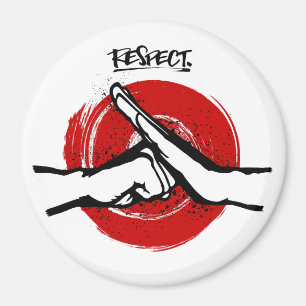 Kung Fu - Kampfsport - Respekt Magnet