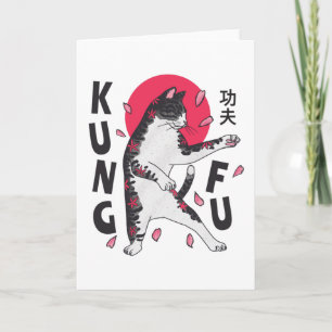 Kung Fu Katze Karte