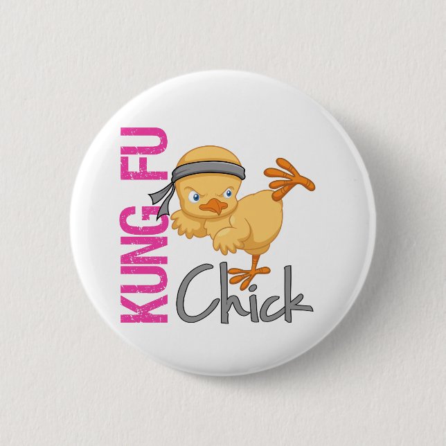 Kung Fu Küken Button (Vorderseite)