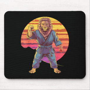 Kung Fu Löwe Sonnenuntergang MMA Kickboxen Judo Ta Mousepad