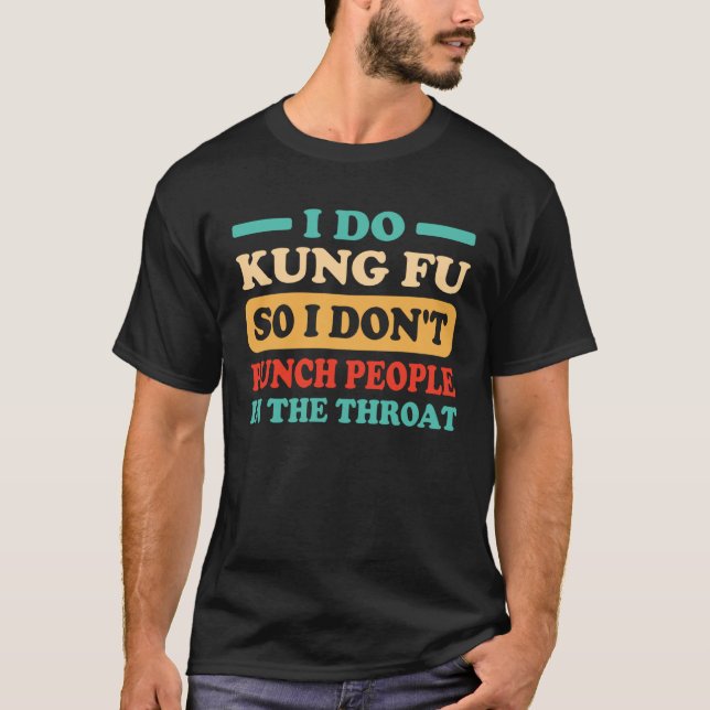 kung fu material arts fighter black belt T-Shirt (Vorderseite)