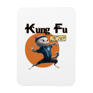 Kung Fu Meowster Magnet