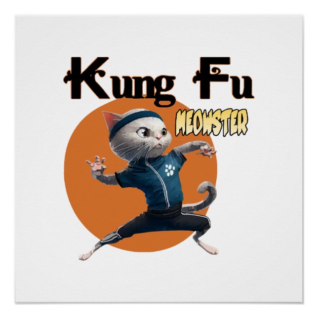 Kung Fu Meowster Poster (Vorderseite)
