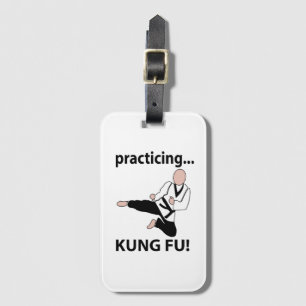 Kung Fu praktizierendes Kung Fu Gepäckanhänger