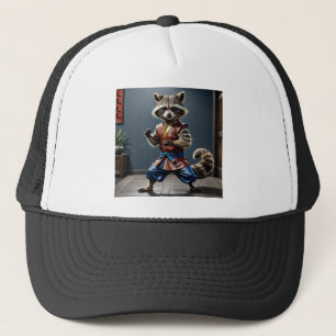 Kung fu Raccoon Truckerkappe