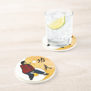 Kung Fu Sandstone Untersetzer