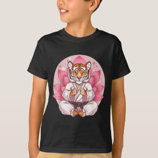Kung Fu Tiger Lotus Flower Kickboxen Taekwondo T-Shirt