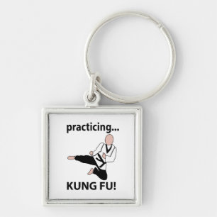 Kung Fu Übender Kung Fu Schlüsselanhänger