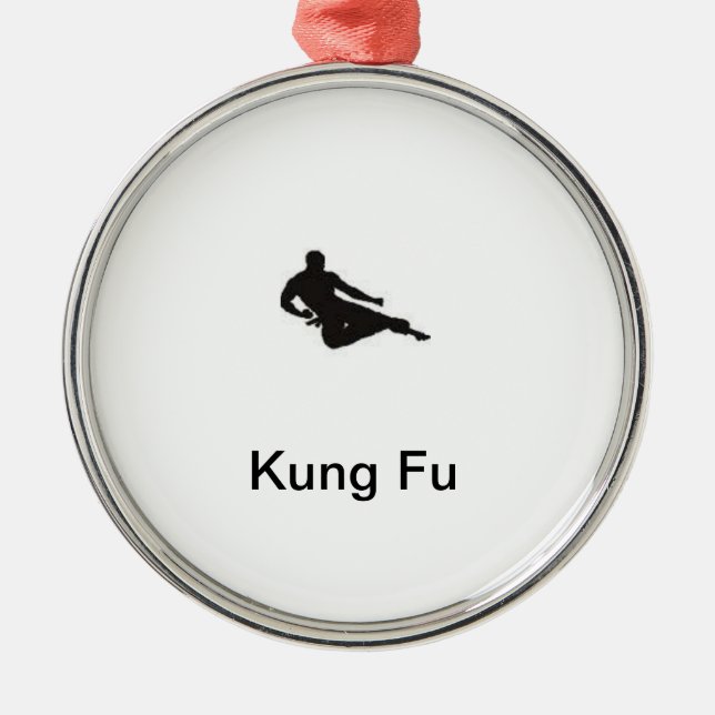 Kung Fu Verzierung Silbernes Ornament (Vorne)