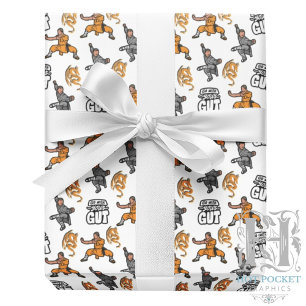 Kung Fu Wrapping Paper Geschenkpapier