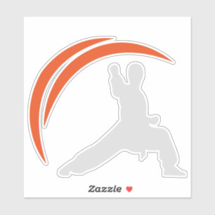 Kung Fu Wushu Kampfsport Aufkleber