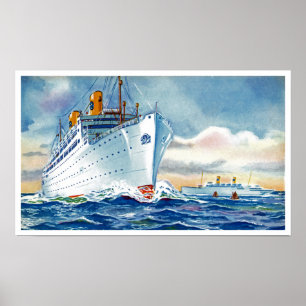 Kungsholm und Gripsholm in Meer Poster