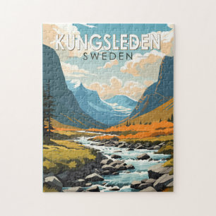Kungsleden Schweden Reise Kunst Vintage