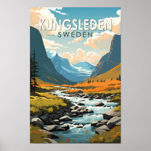 Kungsleden Schweden Reisen Kunst Vintag Poster