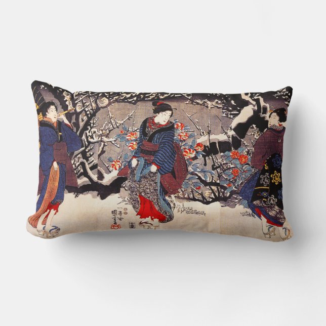 Kuniyoshi drei Frauen-Kissen Lendenkissen (Vorderseite)