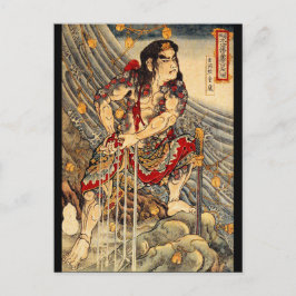 Kuniyoshi Samurai Postkarte