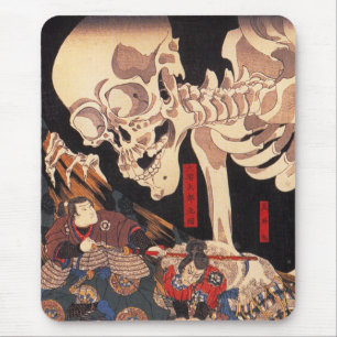 Kuniyoshi Skeleton Mausunterlage Mousepad