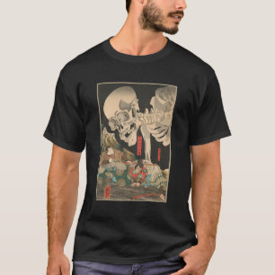 Kuniyoshi Skeleton Specter Japanischer Holzblock K T-Shirt