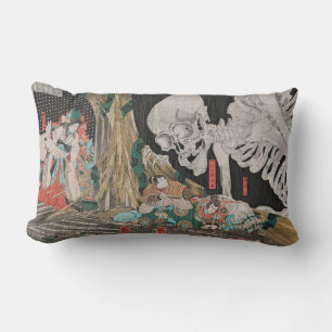 Kuniyoshi-Skelett-Gespenst-Lendenkissen Lendenkissen
