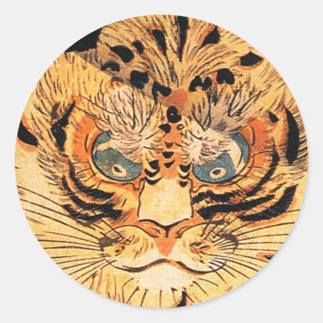 Kuniyoshi Tiger Stickers (Vorderseite)