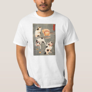 Kuniyoshi vier Katzen T-Shirt