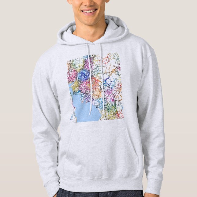 Kunming China City Map Hoodie (Vorderseite)