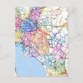 Kunming China City Map Postkarte