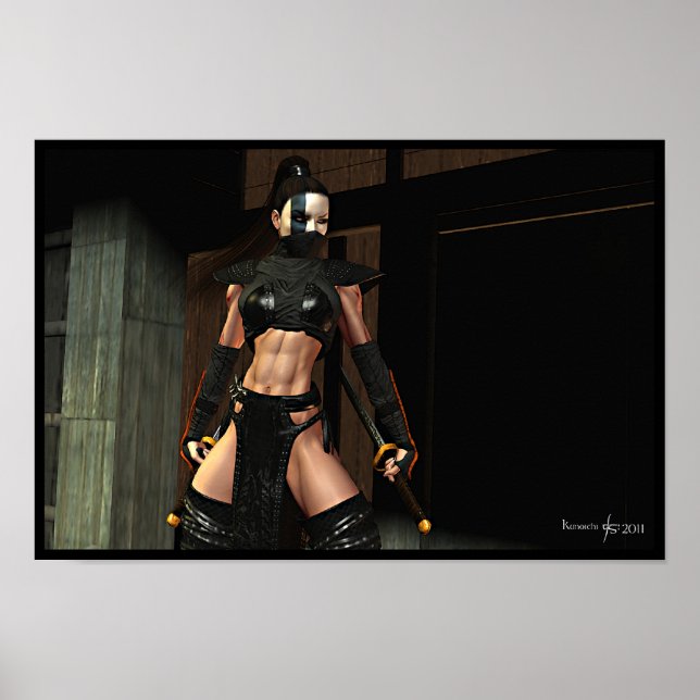 Kunoichi - Frau Ninja Poster (Vorne)