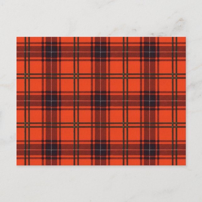 Kunskarte - Postkarte - Schottischer Tartan - Wemy (Vorderseite)