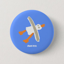Kunst-Abzeichen-Knopf: John-Farbstoff-Seemöwe Button