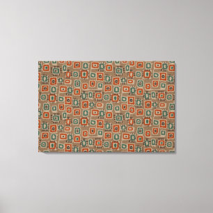 Kunst Alte Stoffpatches Leinwanddruck