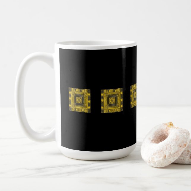 Kunst am Goldenen Platz Kaffeetasse (Mit Donut)