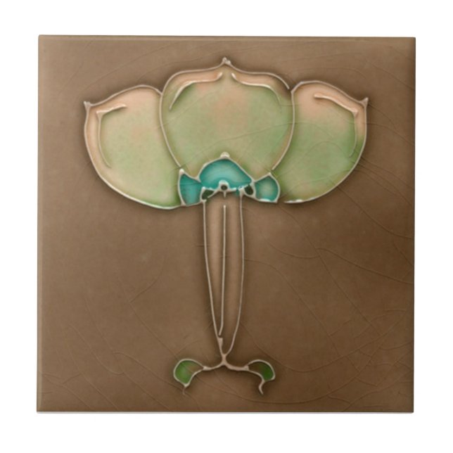 Kunst AN006 Nouveau Wiedergabe-Antiken-Fliese Fliese (Vorderseite)