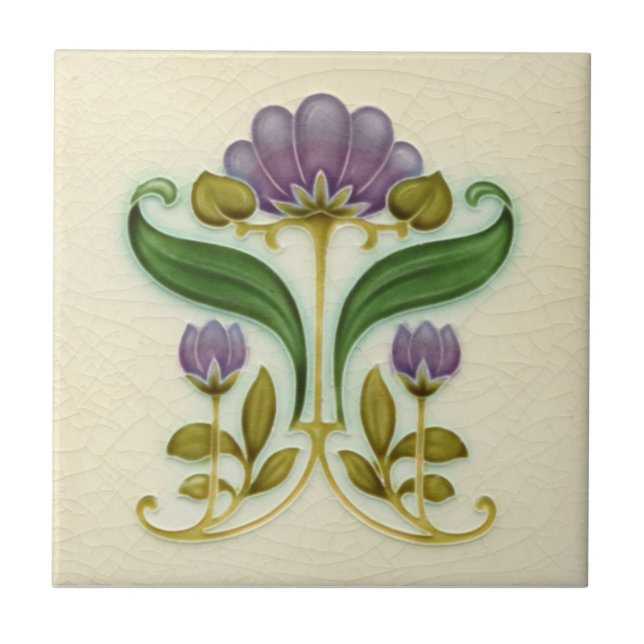 Kunst AN015 Nouveau Wiedergabe-Antiken-Fliese Fliese (Vorderseite)