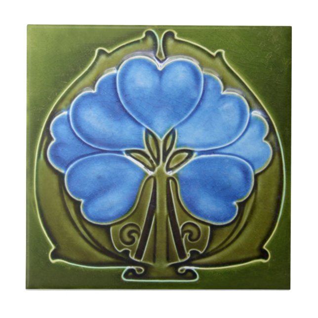 Kunst AN019 Nouveau Wiedergabe-Antiken-Fliese Fliese (Vorderseite)