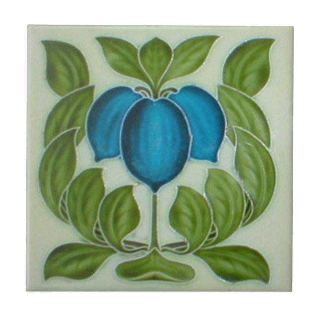 Kunst AN034 Nouveau Wiedergabe-Antiken-Fliese Fliese (Vorderseite)