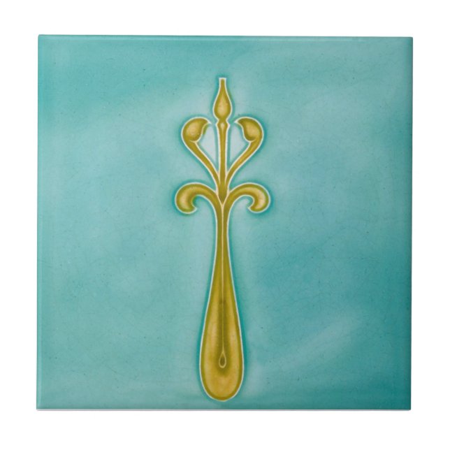 Kunst AN061 Nouveau Wiedergabe-Antiken-Fliese Fliese (Vorderseite)