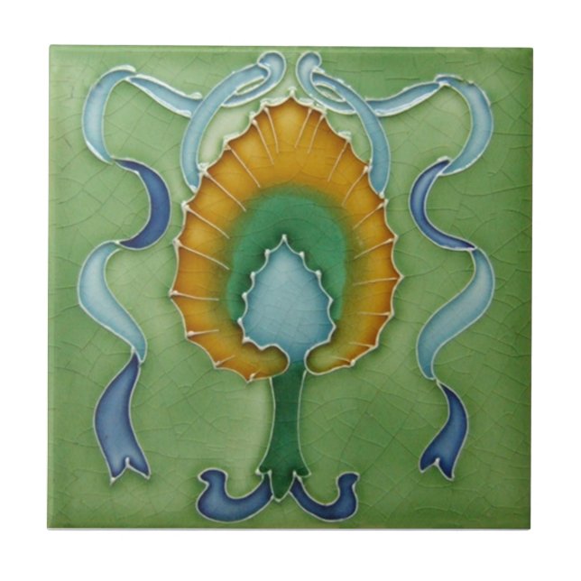 Kunst AN064 Nouveau Wiedergabe-Antiken-Fliese Fliese (Vorderseite)
