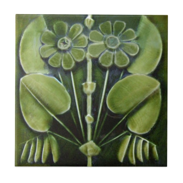 Kunst AN089 Nouveau Wiedergabe-Antiken-Fliese Fliese (Vorderseite)